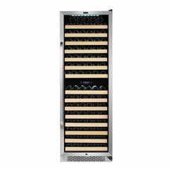 Whynter 164 Bottle Built-in Stainless Steel Dual Zone Compressor Wine Refrigerator BWR-1642DZ