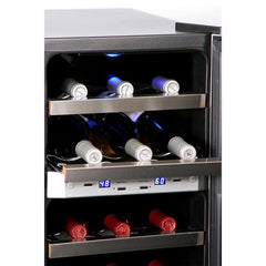 Whynter 21 Bottle Dual Temperature Zone Wine Cooler WC-211DZ