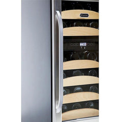 Whynter 28 bottle Dual Temperature Zone Built-In Wine Refrigerator BWR-281DZ