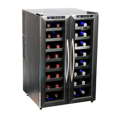 Whynter 32 Bottle Dual Temperature Zone Wine Cooler WC-321DD