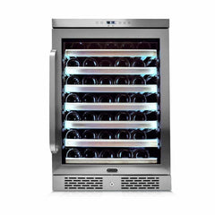 Whynter Elite Spectrum Lightshow 54 Bottle Stainless Steel 24 inch Built-in Wine Refrigerator BWR-545XS