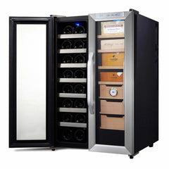 Whynter Freestanding 3.6 cu. ft. Wine Cooler and Cigar Humidor Center CWC-351DD Discontinued